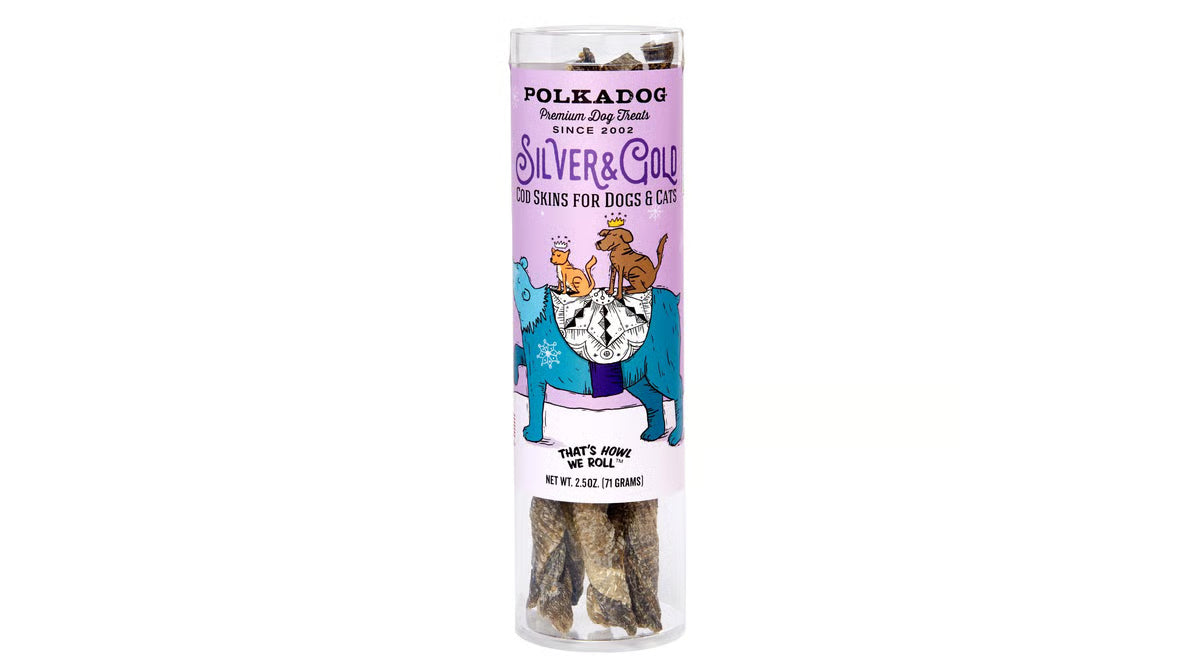 Polkadog Holiday Silver & Gold Cod Skins