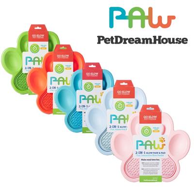 PAW 2-in-1 Slow Feeder Interactive Dish & Lick Pad Mat