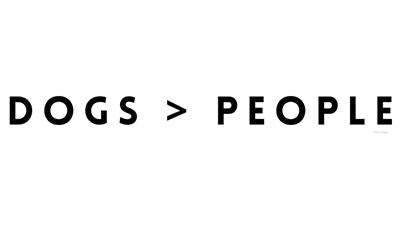 "Dogs > People" Sticker