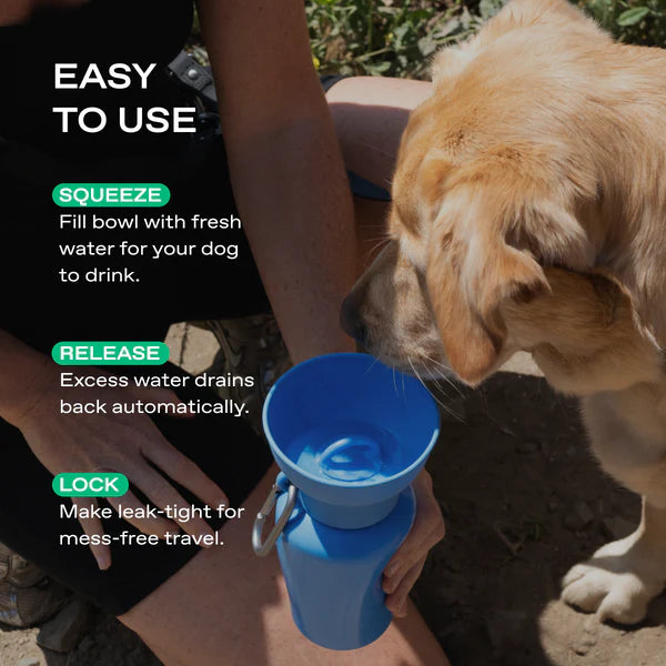 Flip Travel Dog Water Bottle