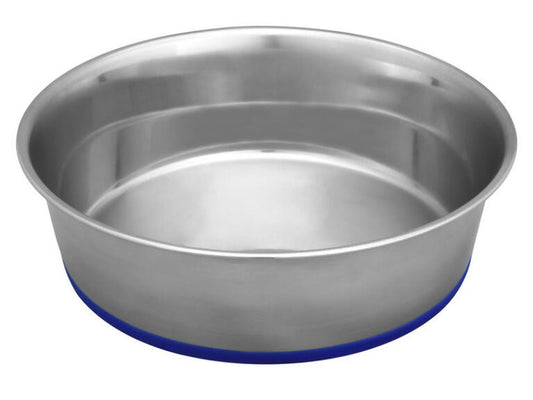 Stainless Steel Feeding & Water Dish with Rubber Base