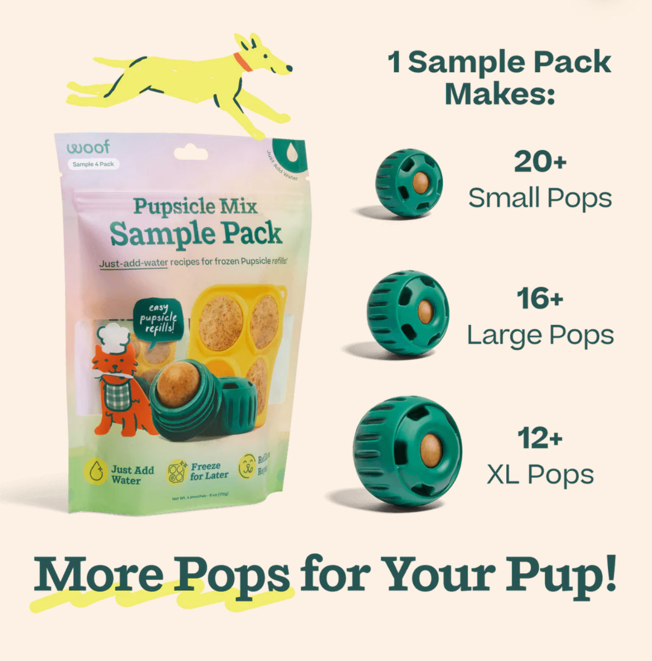 Woof Pupsicle Treat Mix- Sample Pack