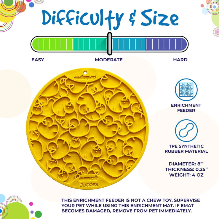 Duckies Lick Mat with Suction Cups