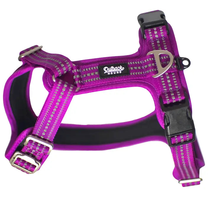Outback Hound Ultra Lite Purple Comfort Harness