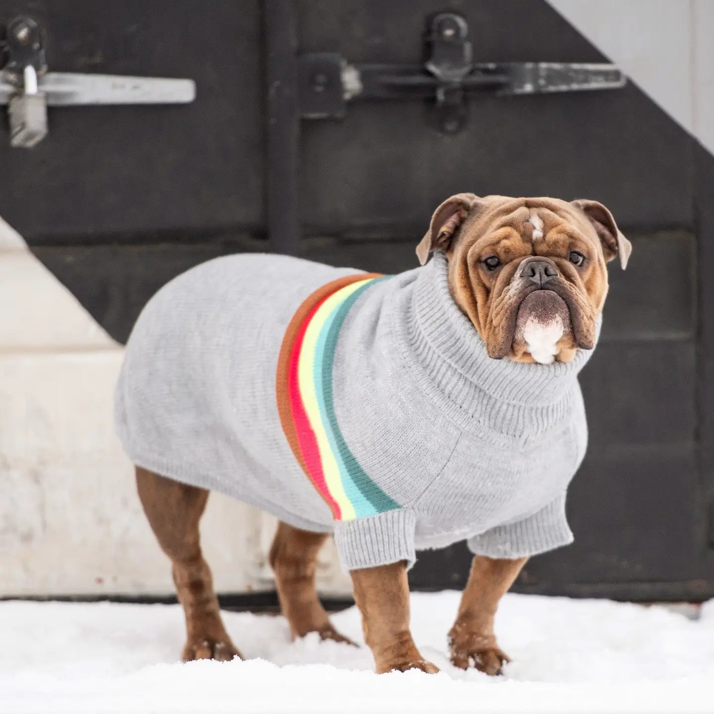Grey Retro Sweater