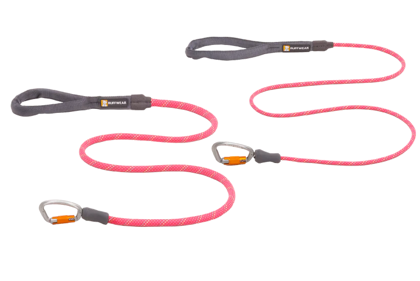 Fireweed Pink Knot-a-Leash Rope Dog Leash | Ruffwear