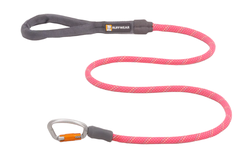 Fireweed Pink Knot-a-Leash Rope Dog Leash | Ruffwear