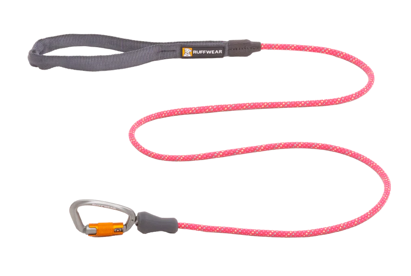 Fireweed Pink Knot-a-Leash Rope Dog Leash | Ruffwear