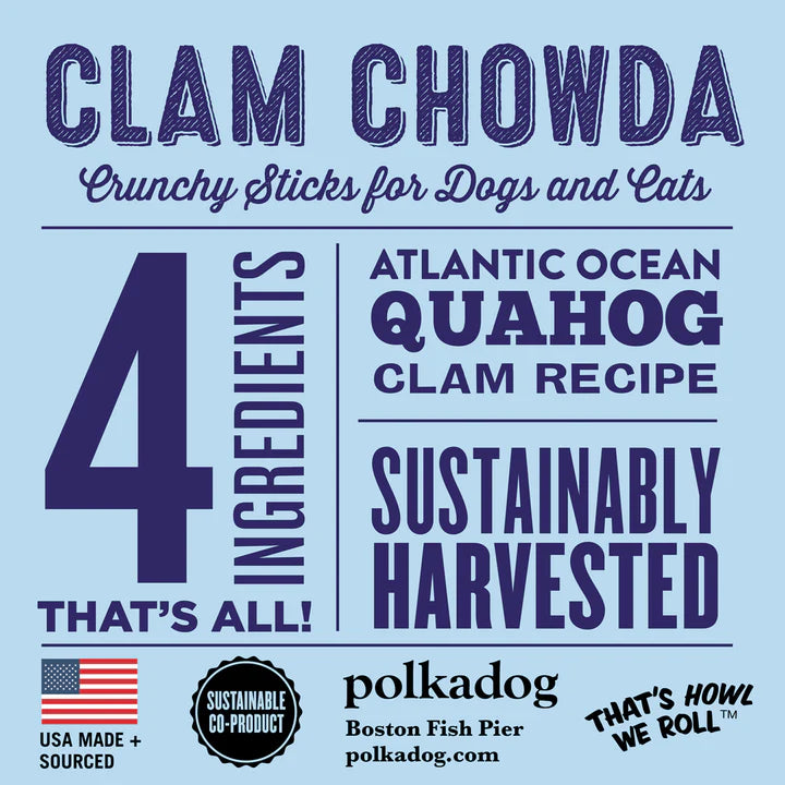 Polkadog Clam Chowda Treats