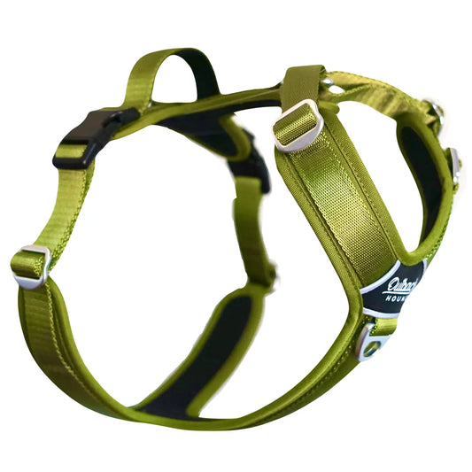 UPGRADED Outback Hound Moss Green - Ultra Lite Comfort Harness