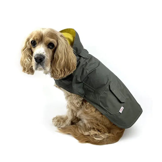Milltown Olive & Mustard Reversible Rain Coat