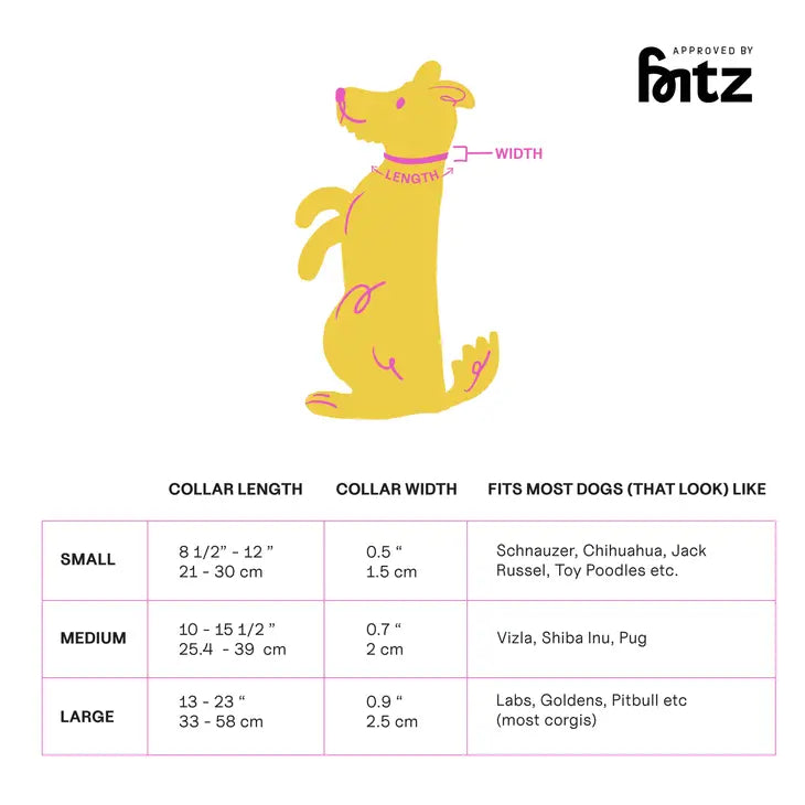 The Fritz Collar Durable, Waterproof & Two-Tone | Pink