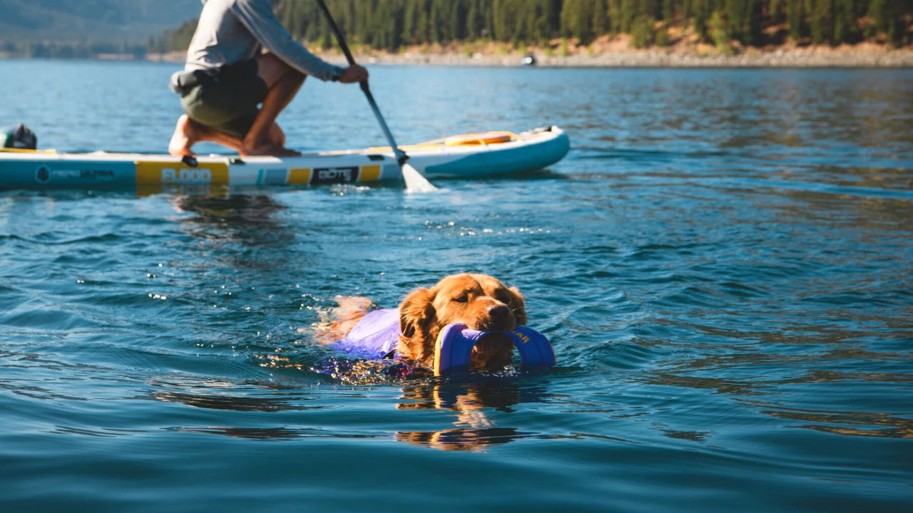 Ruffwear Biolumin Blue Hydro Plane Floating Throw Toy