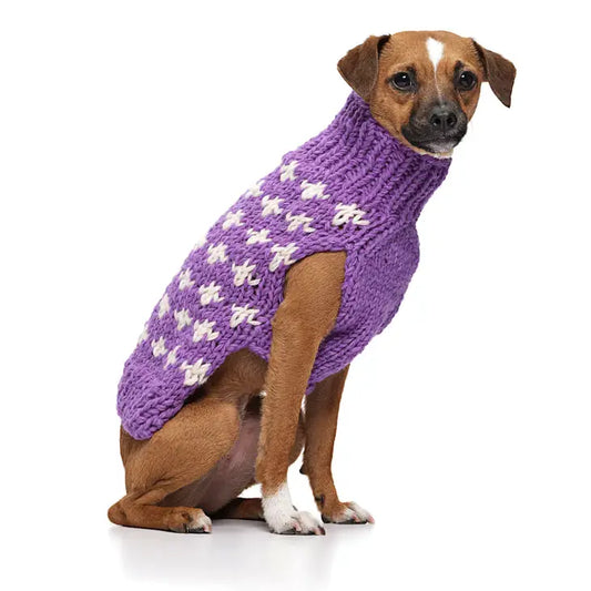 Orchid Cross Knit Sweater