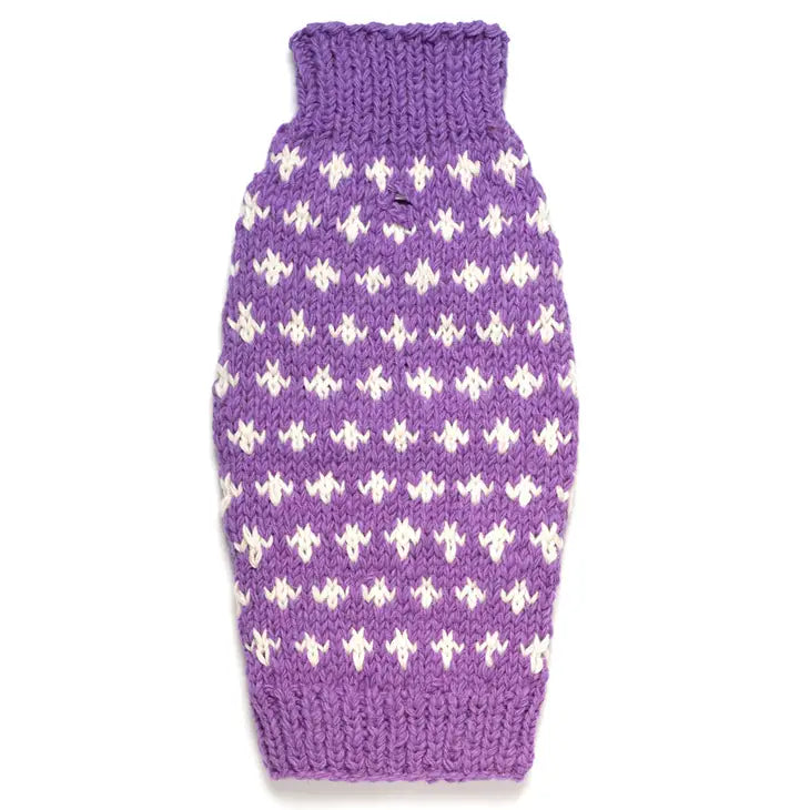 Orchid Cross Knit Sweater