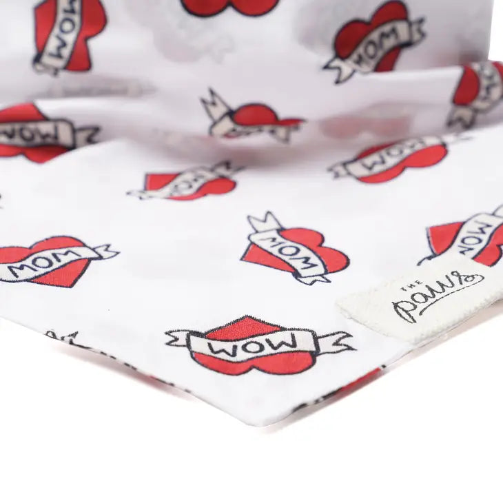 Love Mom Dog Bandana