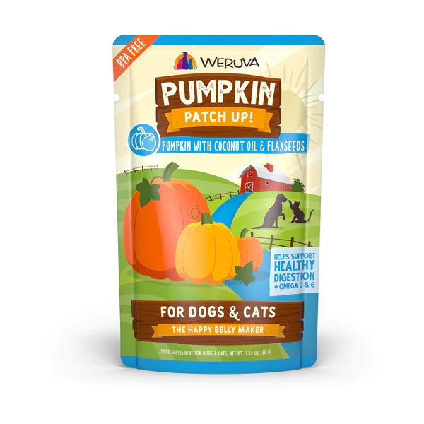 Weruva Pureed Pumpkin Pouch with Coconut Oil & Flaxseeds
