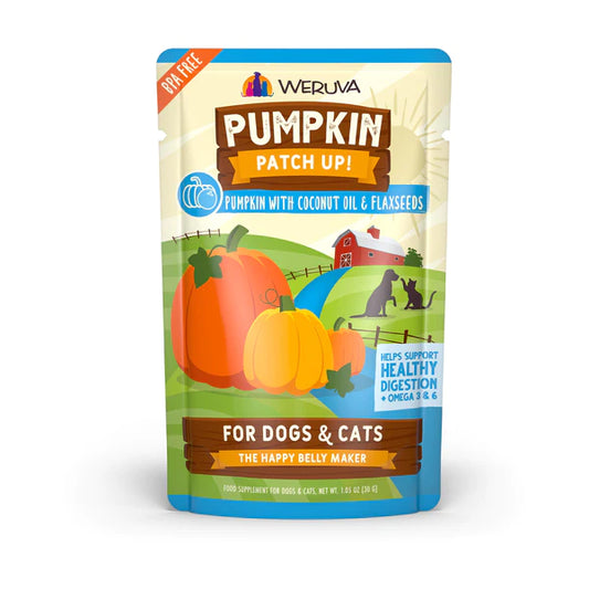 Weruva Pureed Pumpkin Pouch with Coconut Oil & Flaxseeds