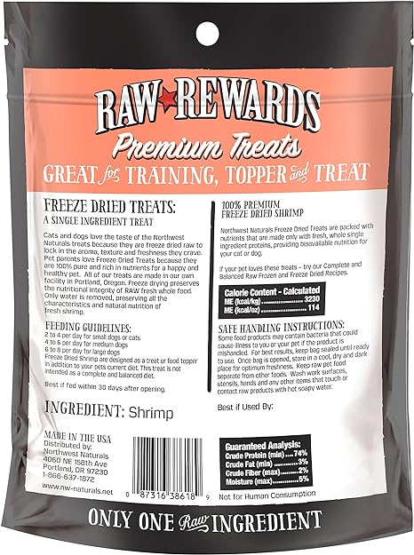 Raw Rewards Freeze Dried Shrimp | NWN