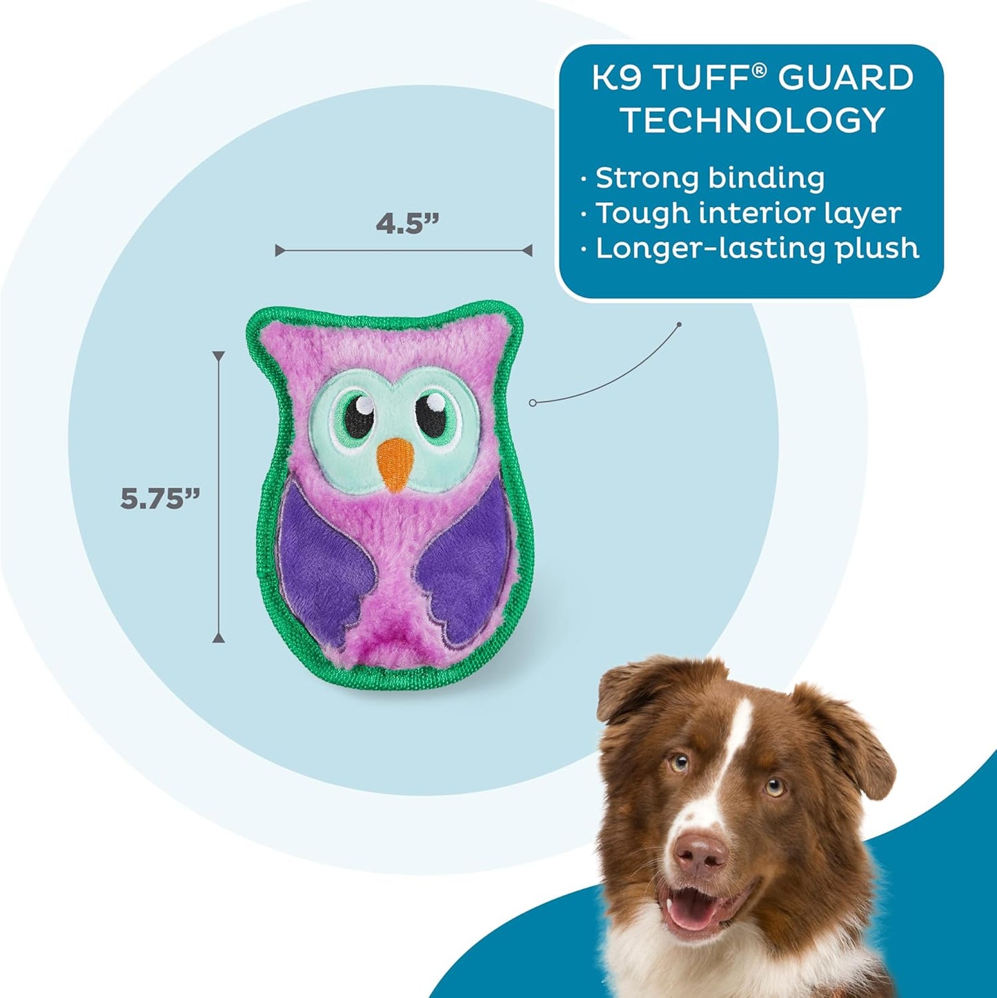 Outward Hound Mini Durable Owl Toy
