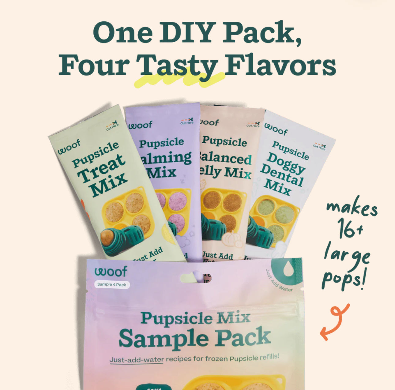 Woof Pupsicle Treat Mix- Sample Pack
