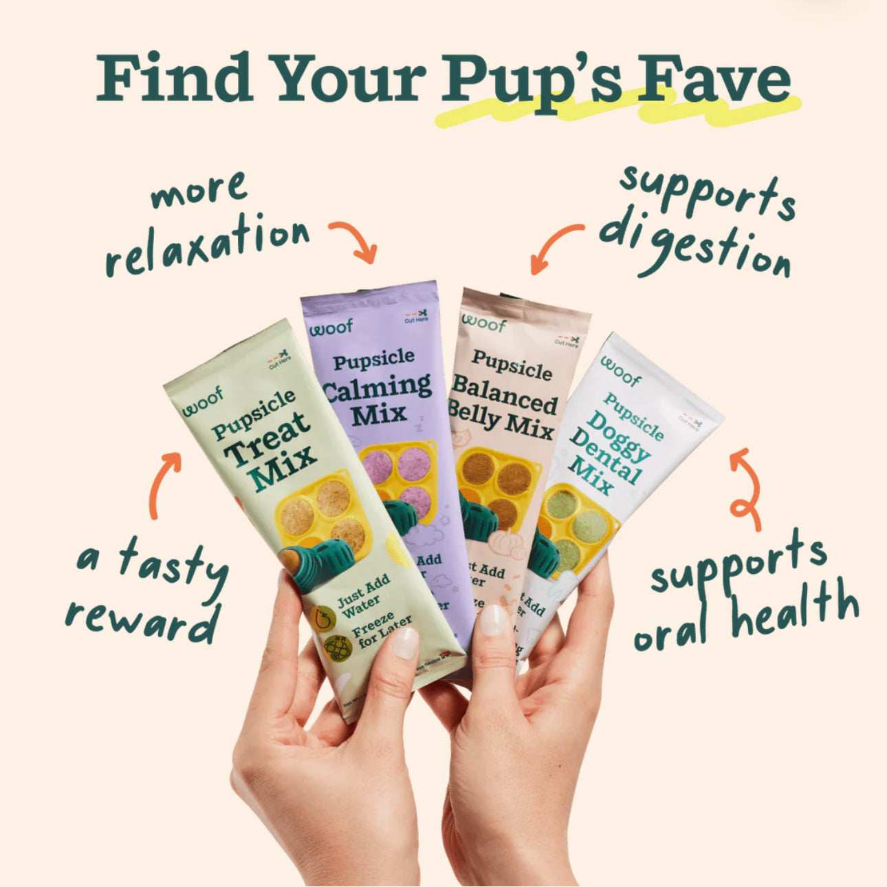 Woof Pupsicle Treat Mix- Sample Pack