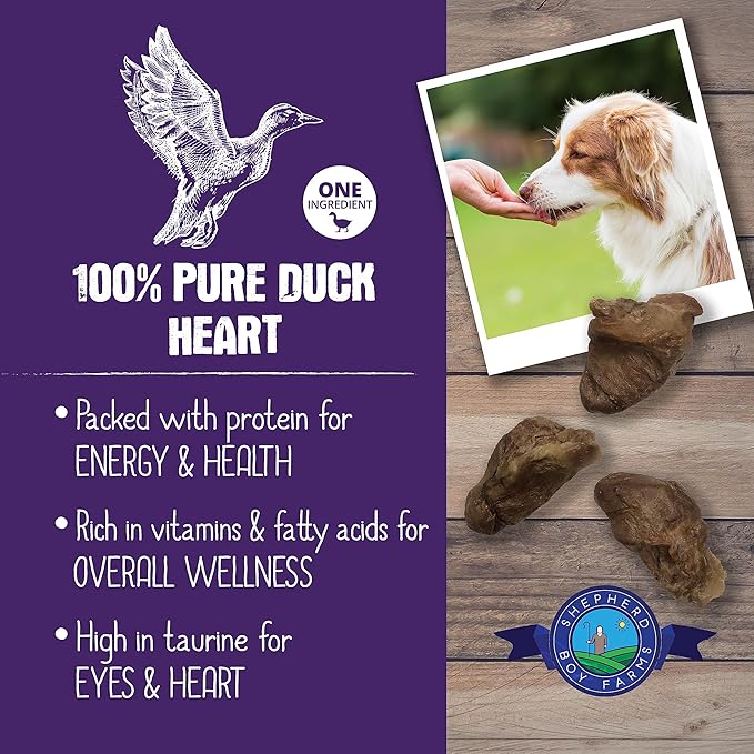 Freeze Dried Duck Hearts