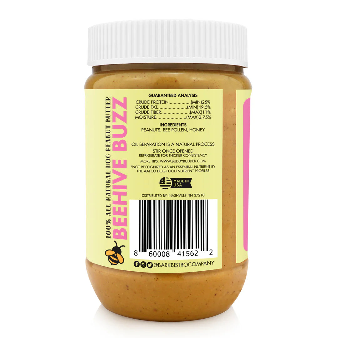 Buddy Budder Beehive Buzz Peanut Butter for Dogs