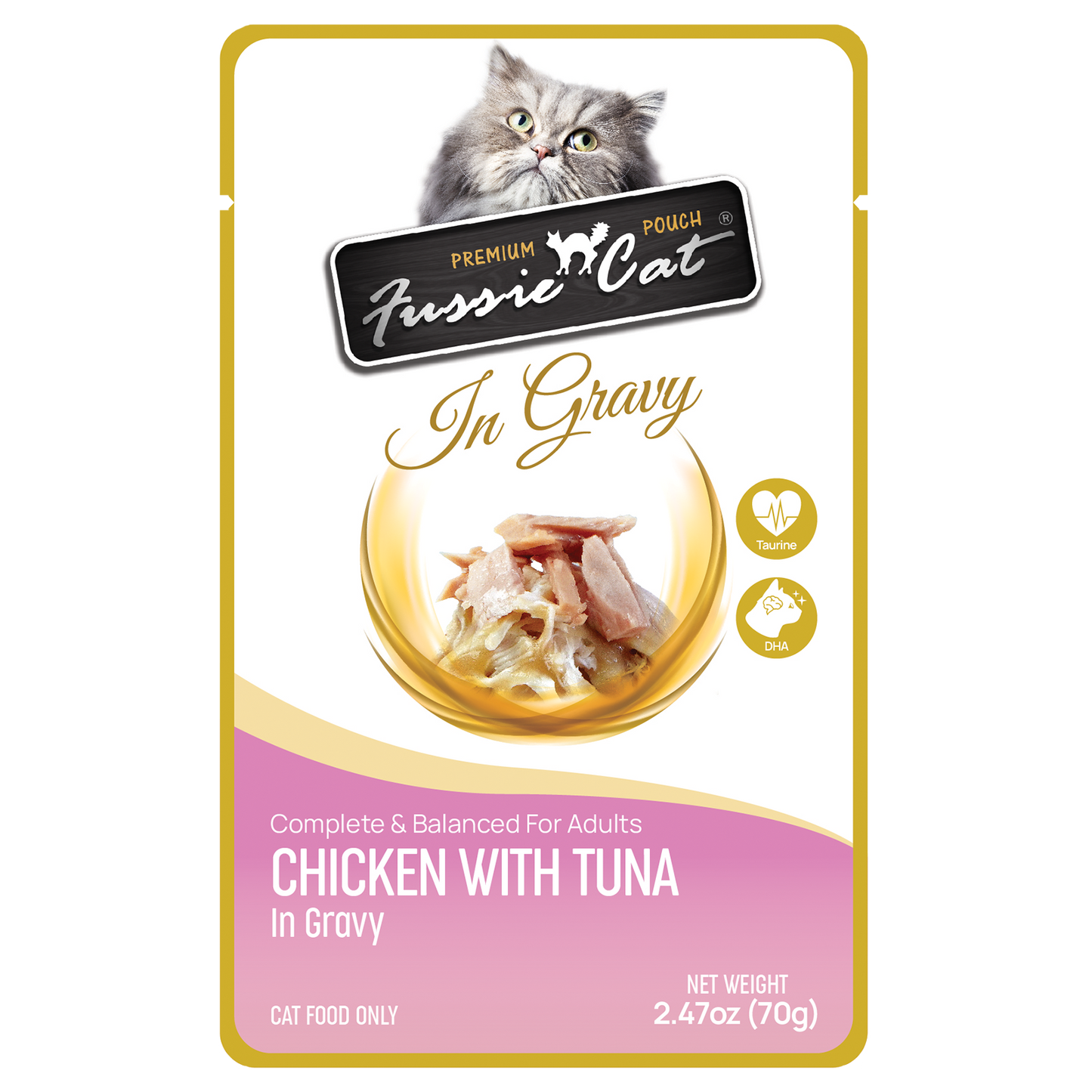 Fussie Cat Chicken with Tuna in Gravy Pouch
