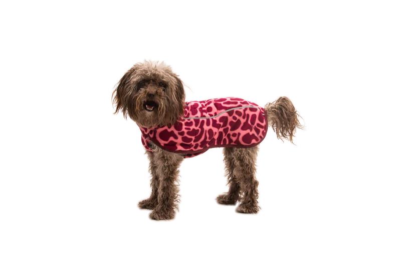 Climate Changer Dog Fleece Vest Berry Lava