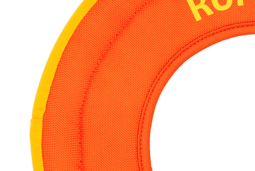 Ruffwear Tangelo Orange Hydro Plane Floating Throw Toy