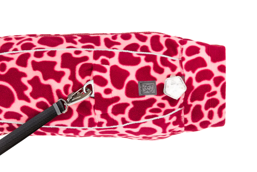 Climate Changer Dog Fleece Berry Lava