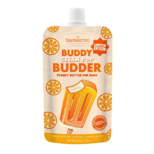 LIMITED EDITION Buddy Budder Orange Cream Pop Peanut Butter for Dogs