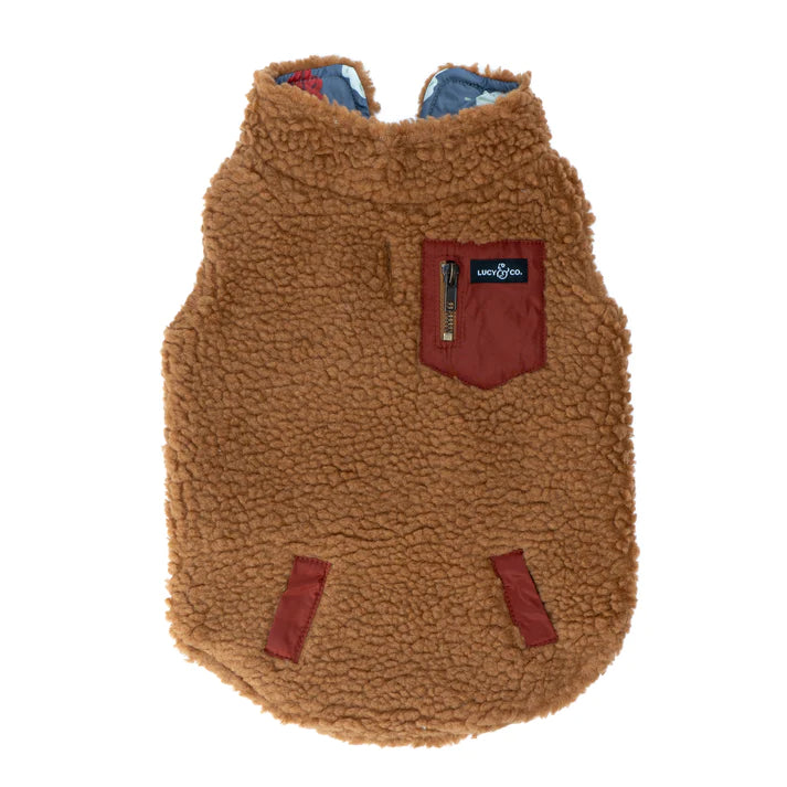 Unbeleafable Reversible Teddy Vest | Lucy & Co