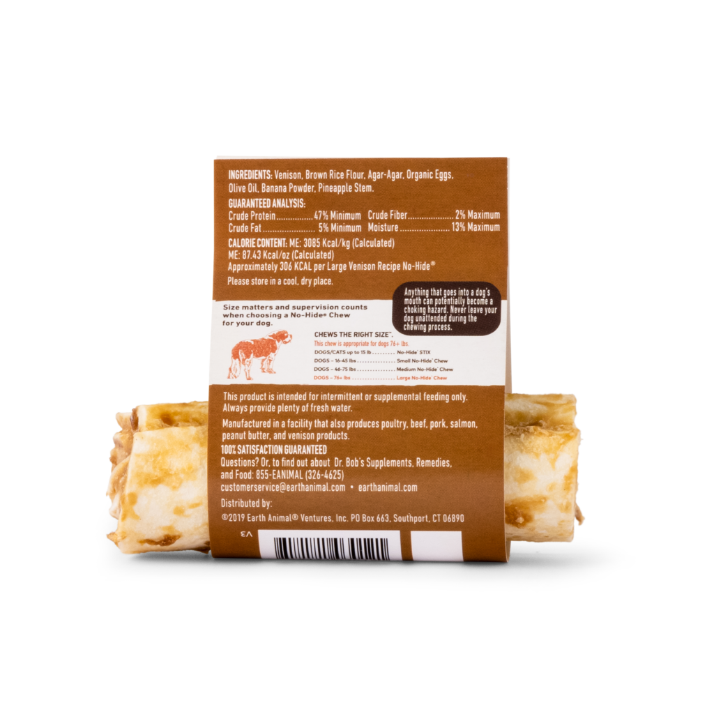 No-Hide Venison Chew - Individual