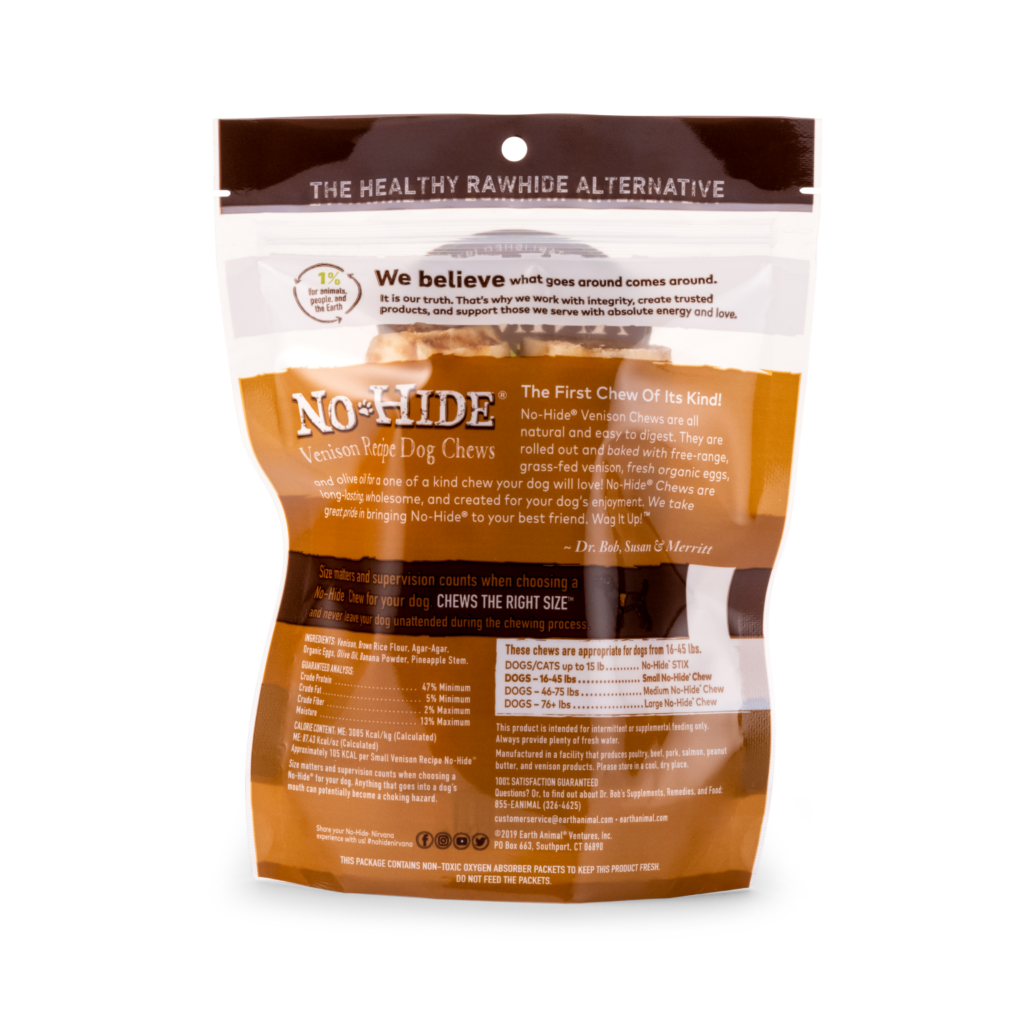 No-Hide Venison Chews - Value Pack