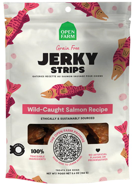 Open Farm Grain-Free Salmon Jerky Strips