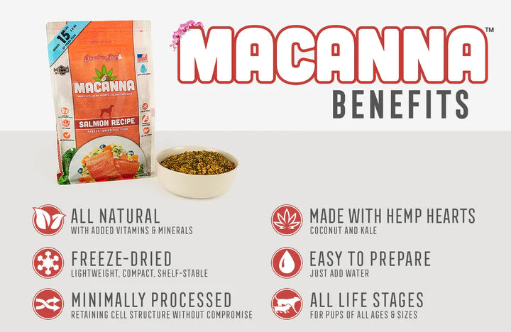 Macanna Salmon Freeze-Dried Dog Food & Topper | Grandma Lucy's