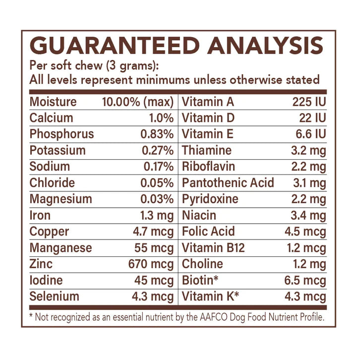 Natural Dog Company Multivitamin Soft Chew Supplement