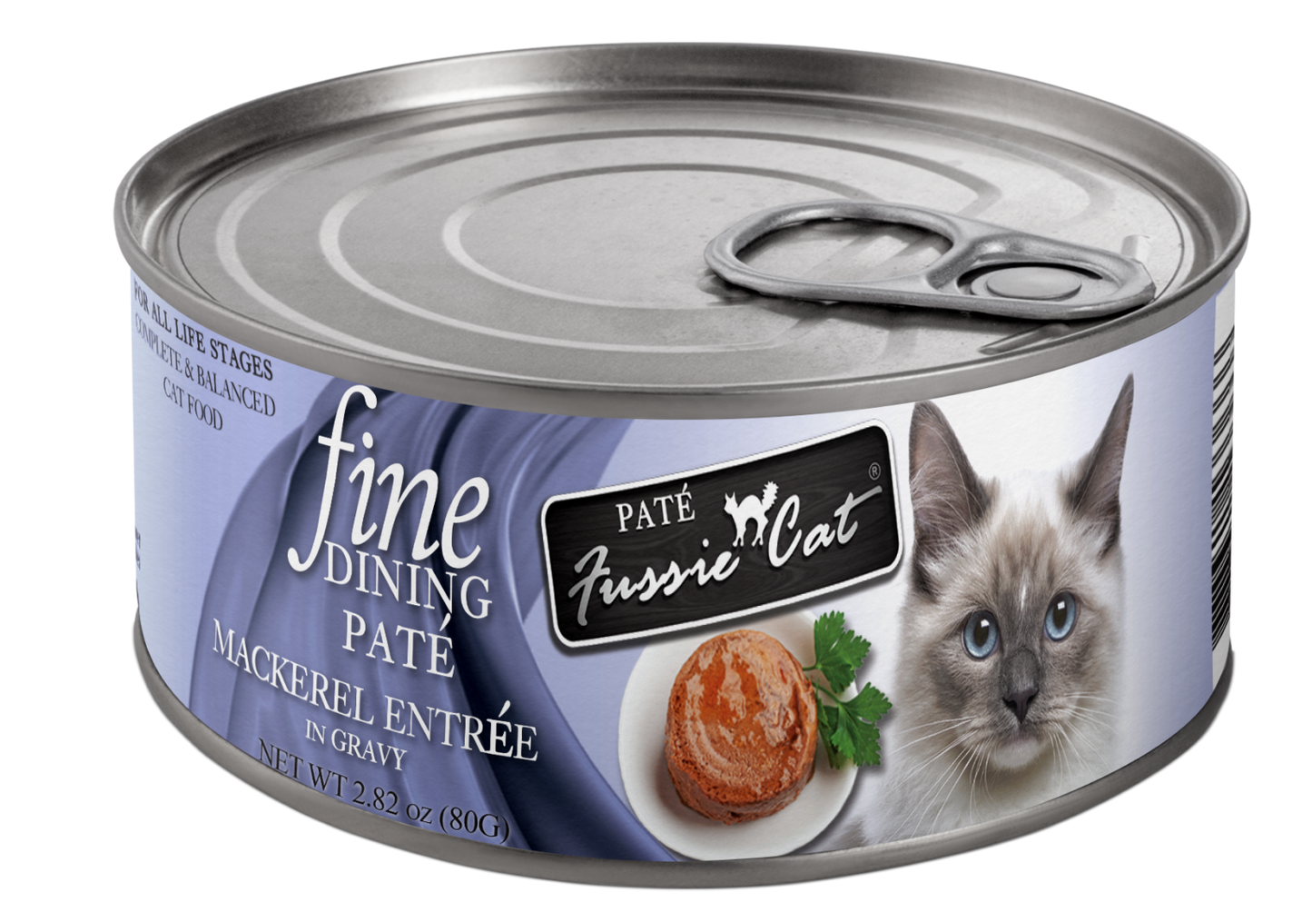 Fussie Cat Fine Dining Pate Mackerel Entree in Gravy