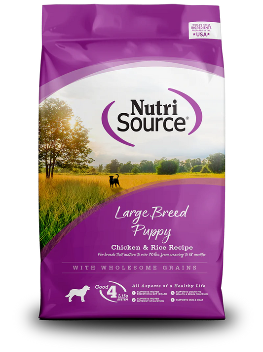 NutriSource Dry Dog Food - Large Breed Puppy Chicken & Rice