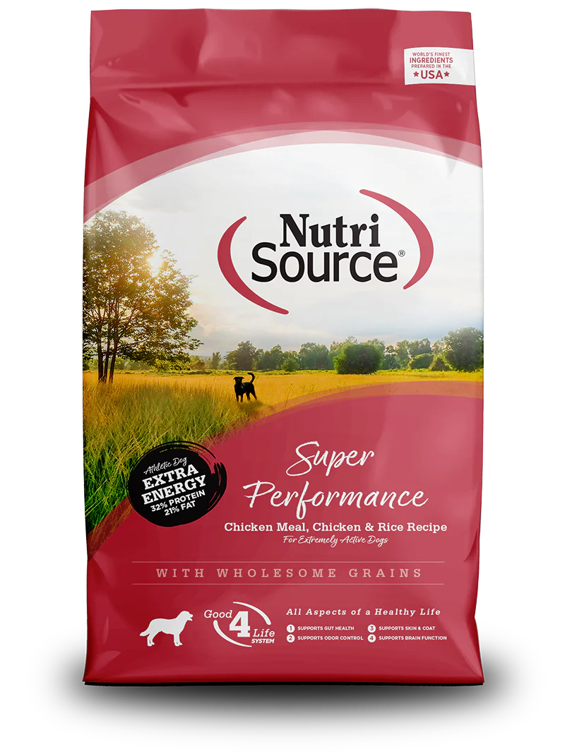NutriSource Dry Dog Food - Super Performance Chicken and Rice Recipe