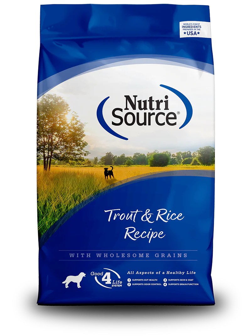 NutriSource Dry Dog Food - Trout and Rice Recipe