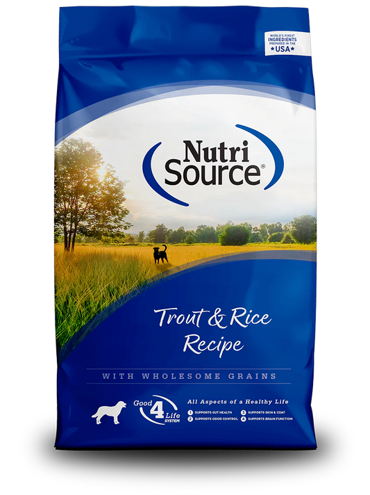 NutriSource Dry Dog Food - Trout and Rice Recipe