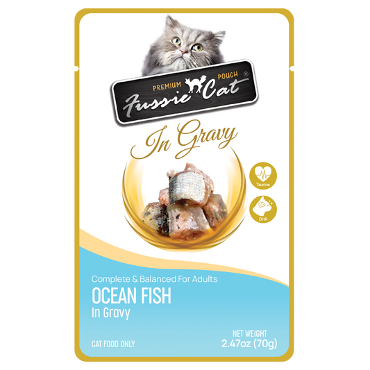 Fussie Cat Ocean Fish in Gravy Pouch