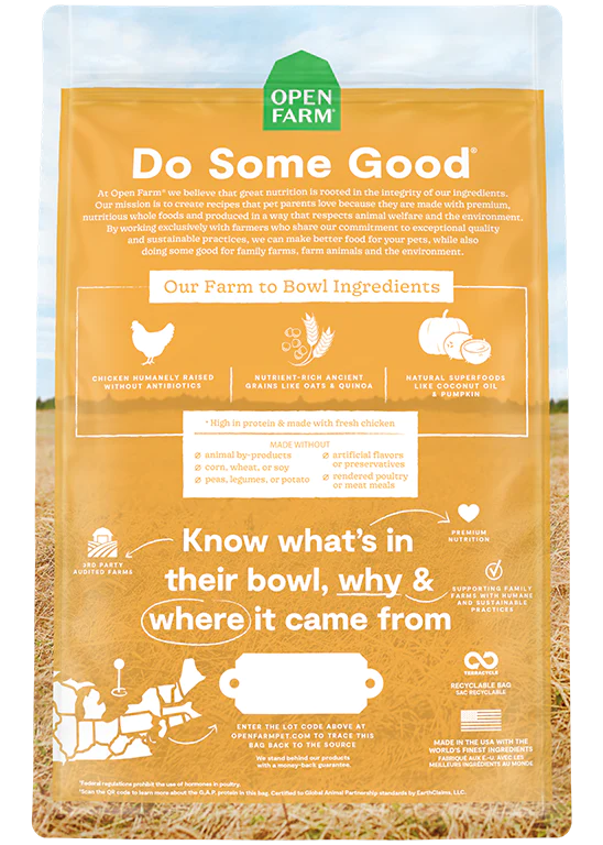 Open Farm Harvest Chicken & Ancient Grains Dry Dog Food