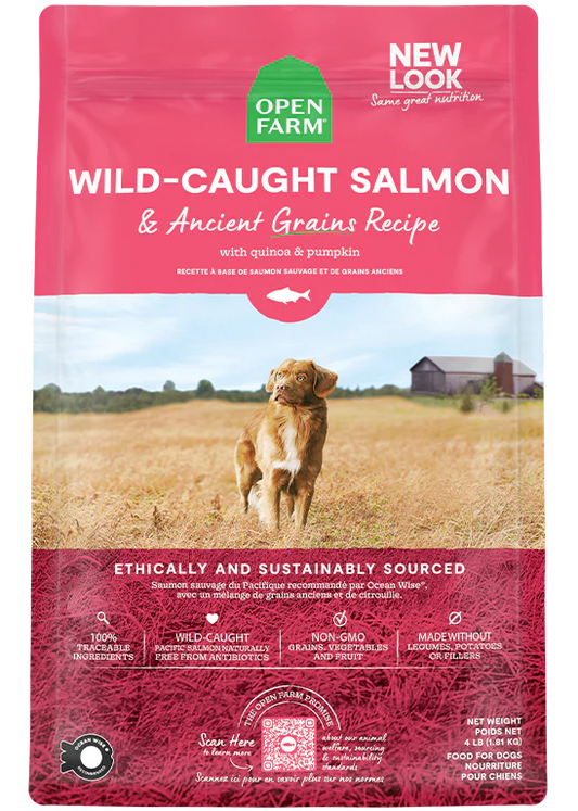 Open Farm Wild Caught Salmon & Ancient Grains Dry Dog Food