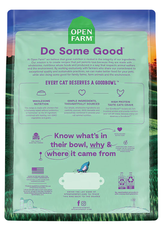 Open Farm - Goodbowl Harvest Chicken & Brown Rice Recipe for Cats