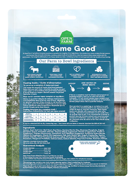 Open Farm Surf & Turf Freeze Dried Raw Cat Food