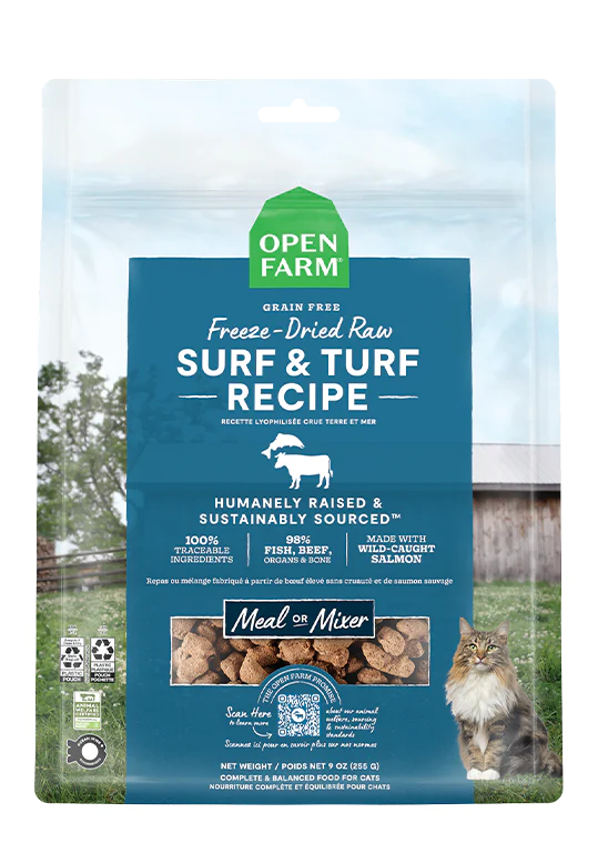 Open Farm Surf & Turf Freeze Dried Raw Cat Food